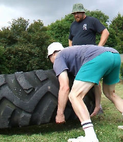 350 kg tyre flip